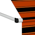 Miniatyrbild 5 av 7: vidaXL Markis manuellt infällbar 150 cm orange och brun multifärg