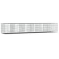 vidaXL Kaninhage 6 paneler 327x79x54 cm galvaniserat järn Silver