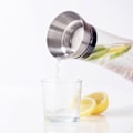 Miniatyrbild 2 av 3: HI Vattenbehållare med tappkran genomskinlig 1,2 L Silver