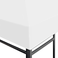 Miniatyrbild 5 av 8: vidaXL Paviljongtak 270 g/m² 4x3 m vit Vit