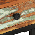 Miniatyrbild 2 av 10: vidaXL U-format sidobord 45x30x61 cm massivt återvunnet trä multifärg