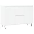 vidaXL Skänk vit 101,5x35x70 cm konstruerat trä Vit