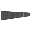 vidaXL Staketpanel WPC 1045x186 cm svart Svart