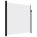 vidaXL Indragbar sidomarkis vit 200x500 cm Vit