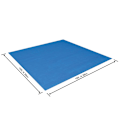 Miniatyrbild 8 av 9: Bestway Markduk för pool Flowclear 488x488 cm Blå