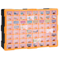 Miniatyrbild 7 av 9: vidaXL Sortimentskåp med 64 lådor 52x16x37,5 cm Orange