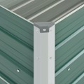 Miniatyrbild 5 av 7: vidaXL Odlingslåda upphöjd galvaniserat stål 100x40x45 cm grön Grön
