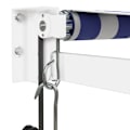 Miniatyrbild 7 av 10: vidaXL Automatisk infällbar markis blå och vit 4,5x3 m Flerfärgsdesign