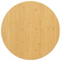 vidaXL Bordsskiva Ø80x1,5 cm bambu Brun