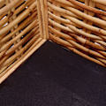 Miniatyrbild 3 av 6: vidaXL 2-sitssoffa äkta rotting Vit