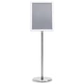 vidaXL Skyltställ A4 silver aluminiumlegering Silver