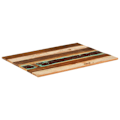 Miniatyrbild 10 av 10: vidaXL Rektangulär bordsskiva 60x80 cm 15-16 mm massivt återvunnet trä multifärg