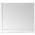 vidaXL Väggspegel 100x60 cm glas Silver