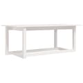 vidaXL Soffbord vit 110x55x45 cm massiv furu Vit