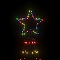 Miniatyrbild 4 av 9: vidaXL Julgranskon färgglad 1400 LEDs 160x500 cm Flerfärgsdesign