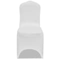 vidaXL Stolsöverdrag stretch 50 st vit Vit