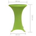 Miniatyrbild 5 av 5: vidaXL Elastiskt bordsöverdrag 2 st 60 cm grön Grön