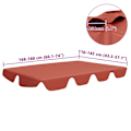 Miniatyrbild 6 av 6: vidaXL Reservtak för hammock terrakotta 188/168x145/110cm Orange