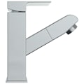 Miniatyrbild 4 av 6: vidaXL Badrumsblandare med utdragbar pip kromad finish 157x172 mm Silver