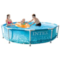 Miniatyrbild 3 av 6: INTEX Pool Beachside Metal Frame 305x76 cm