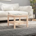 Miniatyrbild 1 av 7: vidaXL Soffbord 55x55x40 cm massivt furu Brun