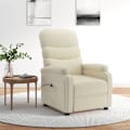 Miniatyrbild 1 av 10: vidaXL Elektrisk reclinerfåtölj gräddvit konstläder Creme