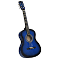 Miniatyrbild 5 av 10: vidaXL Gitarr för nybörjare 8 delar klassisk blå 3/4 36" Blå