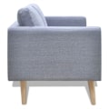 Miniatyrbild 2 av 4: vidaXL Soffa i tyg 2-sitsig ljusgrå grå