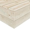 Miniatyrbild 5 av 6: vidaXL Mittensektion till pallsoffa impregnerat granträ Brun