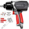 Miniatyrbild 3 av 6: YATO Tryckluftsdriven mutterdragare 1/2" 680Nm