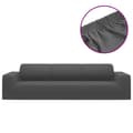 vidaXL Sofföverdrag 4-sits med stretch antracit polyesterjersey Antracit