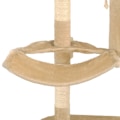 Miniatyrbild 8 av 9: vidaXL Katt Klösträd väggmonterat med klöspelare i sisal 194 cm beige Beige