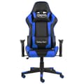 vidaXL Snurrbar gamingstol blå PVC Blå