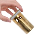 Miniatyrbild 4 av 7: vidaXL Pop-up bottenventil med överflödesfunktion guld 6,4x6,4x9,1 cm Guld