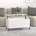 vidaXL Soffbord vit 90x44,5x45 cm konstruerat trä Vit