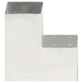 Miniatyrbild 2 av 7: vidaXL Stolpbeslag L-form galvaniserad metall 101x101 mm Silver