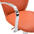 Miniatyrbild 9 av 10: vidaXL Barstolar med armstöd 2 st orange konstläder Orange