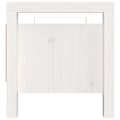 Miniatyrbild 5 av 10: vidaXL Skobänk vit 80x40x43cm massiv furu Vit