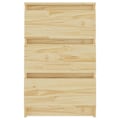 Miniatyrbild 4 av 7: vidaXL Sängbord 2 st 40x29,5x64 cm massiv furu Brun