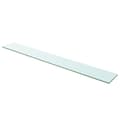 vidaXL Hyllplan glas genomskinlig 110x15 cm Transparent