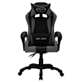 Miniatyrbild 4 av 10: vidaXL Gamingstol med RGB LED-lampor grå och svart konstläder multifärg