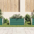 Miniatyrbild 2 av 7: vidaXL Odlingslåda upphöjd galvaniserat stål 100x40x45 cm grön Grön