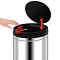Miniatyrbild 5 av 7: vidaXL Soptunna med automatisk sensor 80 L rostfritt stål Silver
