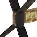 Miniatyrbild 6 av 10: vidaXL Matbord 160x80x76 cm massivt återvunnet trä multifärg