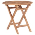 vidaXL Hopfällbart trädgårdsbord 45x45x45 cm massiv teak Brun
