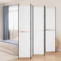 vidaXL Rumsavdelare 5 paneler vit 250x220 cm tyg Vit
