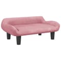 vidaXL Hundbädd rosa 70x40x24 cm sammet Rosa