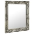 vidaXL Väggspegel barockstil 50x60 cm silver Silver