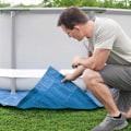 Miniatyrbild 5 av 9: Bestway Markduk för pool Flowclear 488x488 cm Blå