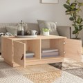 Miniatyrbild 3 av 10: vidaXL Soffbord 80x50x35 cm massiv furu Brun